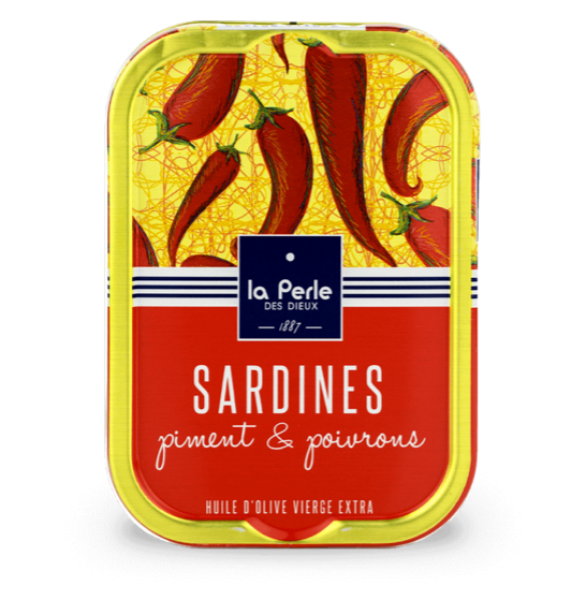 Sardinen mit Chili und Paprika